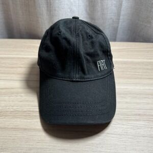 Fiat Tonal Men's Baseball Cap Black Cotton‎ Embroidered Adjustable Strapback Cap